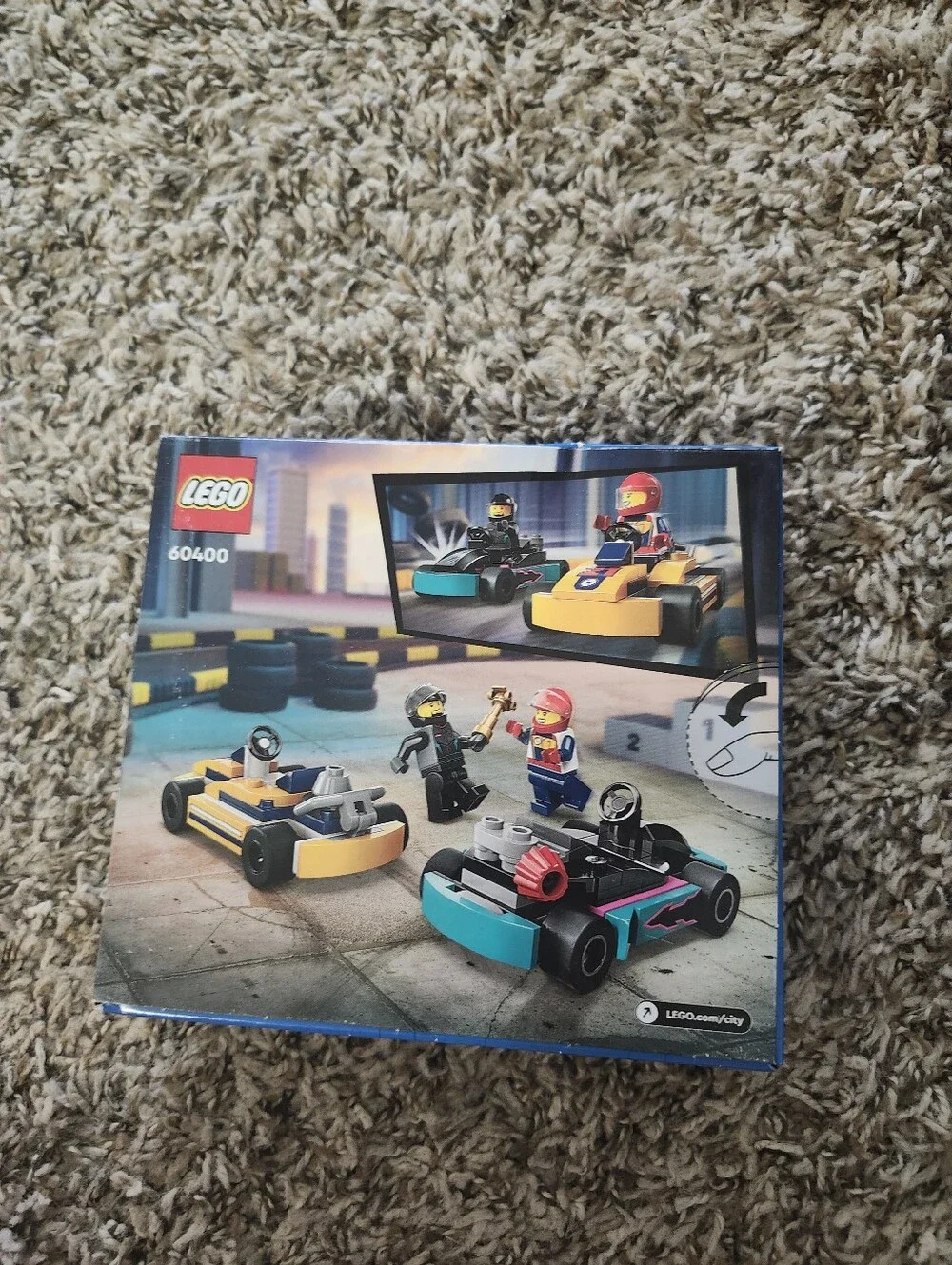 Lego City Yellow and Teal Go-Kart Race Set